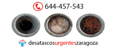 Desatascar tuberías atascadas Zaragoza